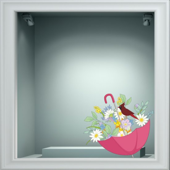 Αυτοκόλλητο βιτρίνας - Ανοιξιάτικο 4 Αυτοκόλλητο βιτρίνας - Ανοιξιάτικο 4