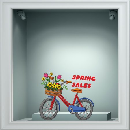 Αυτοκόλλητο βιτρίνας - Ανοιξιάτικο 5