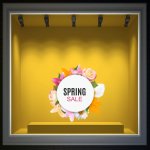 Αυτοκόλλητο βιτρίνας - Ανοιξιάτικο sales 7