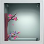 Αυτοκόλλητο βιτρίνας - Ανοιξιάτικο 7