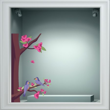 Αυτοκόλλητο βιτρίνας - Ανοιξιάτικο 7