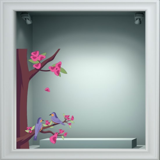 Αυτοκόλλητο βιτρίνας - Ανοιξιάτικο 7