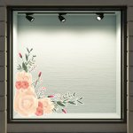 Αυτοκόλλητο βιτρίνας - Άνοιξη - Λουλούδια 23