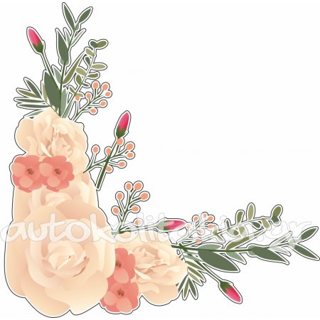 Αυτοκόλλητο βιτρίνας - Άνοιξη - Λουλούδια 23 Αυτοκόλλητο βιτρίνας - Άνοιξη - Λουλούδια 23