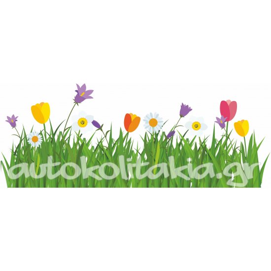 Αυτοκόλλητο βιτρίνας - Άνοιξη - Λουλούδια 24