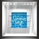 Αυτοκόλλητο εκπτώσεων - Summer sale 45