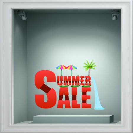 Αυτοκόλλητο εκπτώσεων - Summer sale 87
