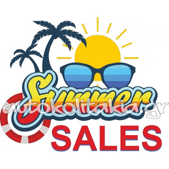 Αυτοκόλλητο εκπτώσεων - Summer sale 50