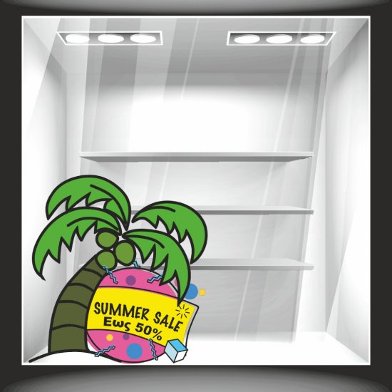 Αυτοκόλλητο εκπτώσεων - Summer sale 73
