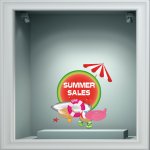 Αυτοκόλλητο εκπτώσεων - Summer sale 60