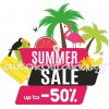 Αυτοκόλλητο εκπτώσεων - Summer sale 67