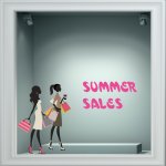 Αυτοκόλλητο εκπτώσεων - Summer sale 69