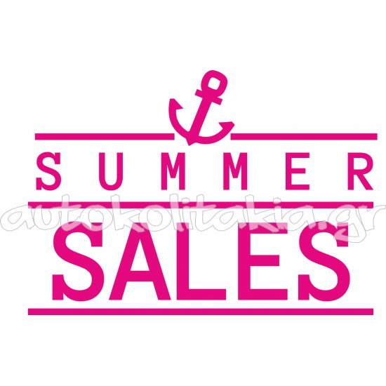 Αυτοκόλλητο εκπτώσεων - Summer sale 70