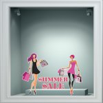 Αυτοκόλλητο εκπτώσεων - Summer sale 75