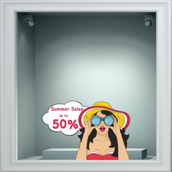 Αυτοκόλλητο εκπτώσεων - Summer sale 78