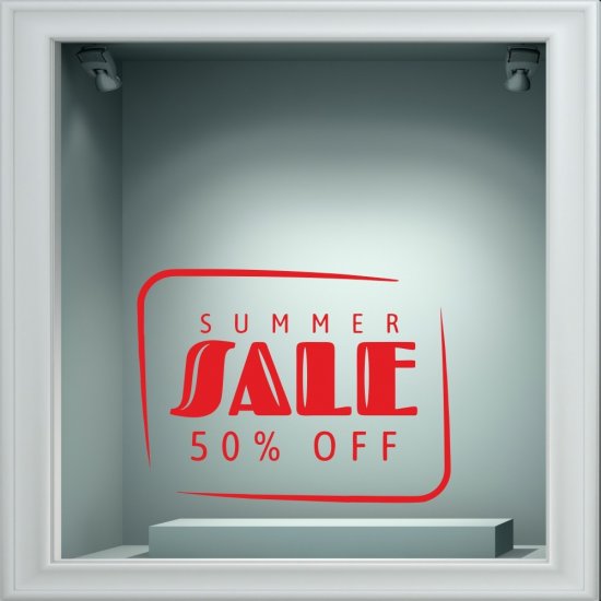 Αυτοκόλλητο εκπτώσεων - Summer sale 86