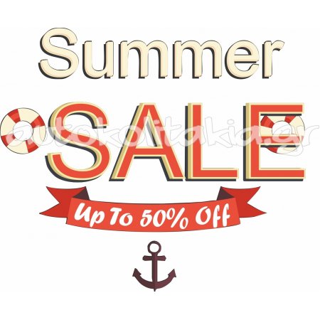 Αυτοκόλλητο εκπτώσεων - Summer sale 89