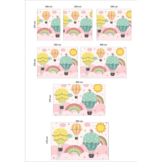 Αυτοκόλλητη ταπετσαρία - Αερόστατα