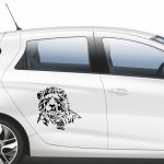 Αυτοκόλλητο αυτοκινήτου - Λιοντάρι