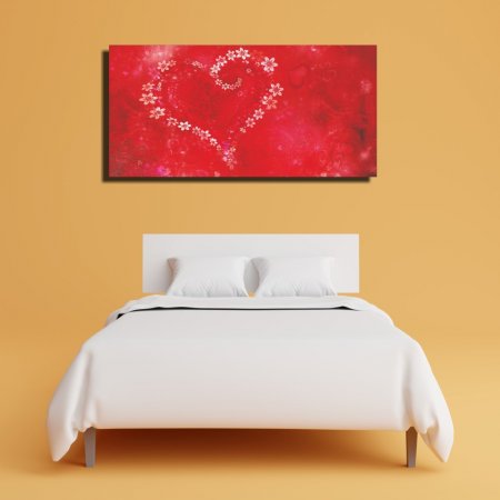 Πίνακας - Λουλουδάτη καρδιά