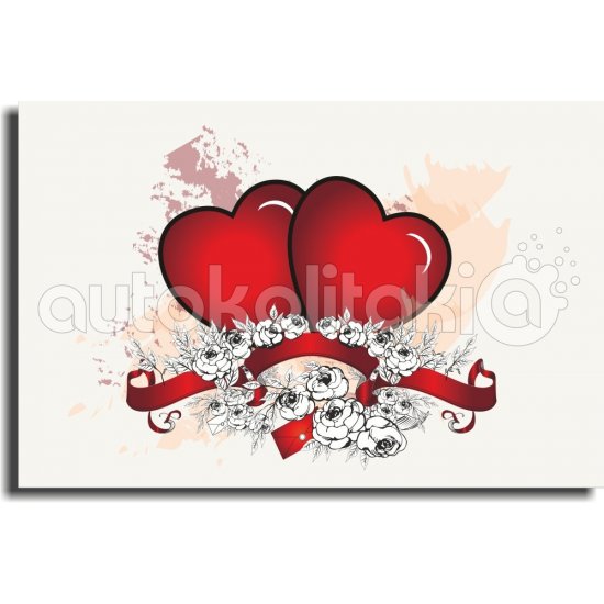 Πίνακας - Έντονες καρδιές