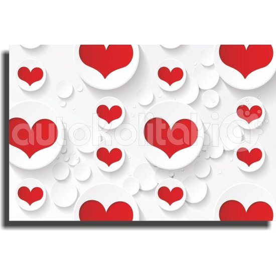 Πίνακας - Καρδιές σε κύκλους