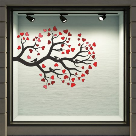 Αυτοκόλλητο Αγίου Βαλεντίνου - Κλαδιά αγάπης