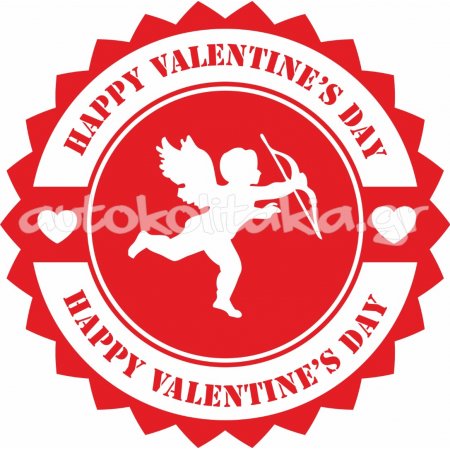 Αυτοκόλλητο Αγίου Βαλεντίνου - Έρως Αυτοκόλλητο Αγίου Βαλεντίνου - Έρως