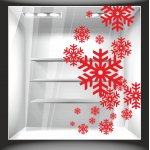 Χριστουγεννιάτικο Αυτοκόλλητο - Χιονονιφάδες