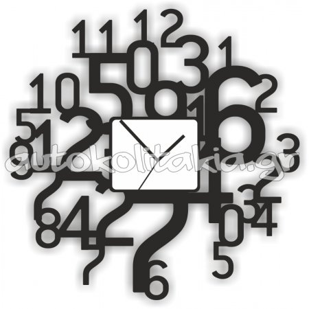Ρολόι τοίχου - Abstract αριθμοί