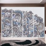 Αυτοκόλλητο ντουλάπας - Abstract city