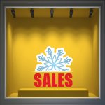 Αυτοκόλλητο χειμερινών εκπτώσεων - Χειμερινά - Εκπτώσεις