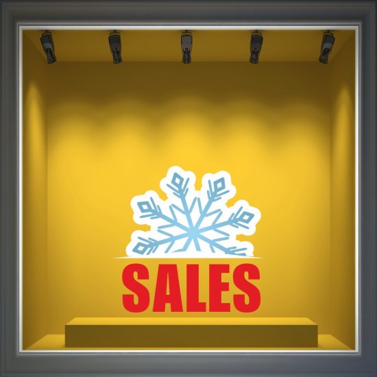 Αυτοκόλλητο χειμερινών εκπτώσεων - Χειμερινά - Εκπτώσεις