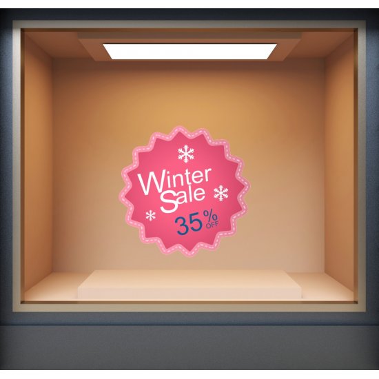 Αυτοκόλλητο χειμερινών εκπτώσεων - Χειμερινές Εκπτώσεις 2