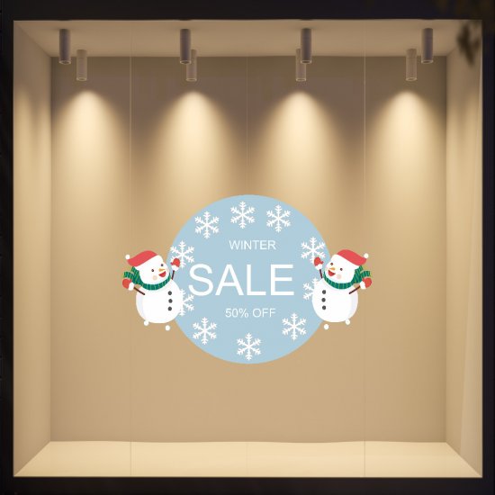 Αυτοκόλλητο χειμερινών εκπτώσεων - Χειμερινές Εκπτώσεις 3