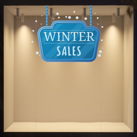 Αυτοκόλλητο χειμερινών εκπτώσεων - Χειμερινές Εκπτώσεις 5