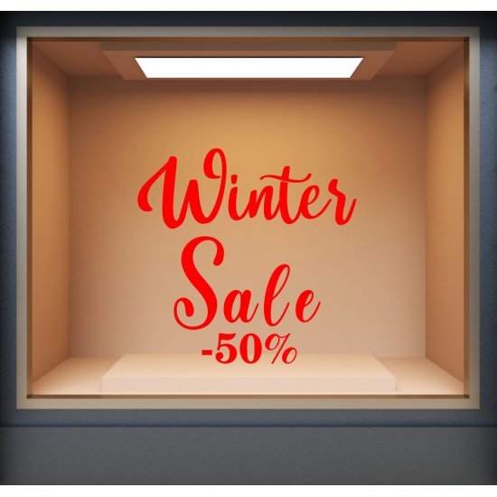 Shop Window Sticker - Winter Sales 10