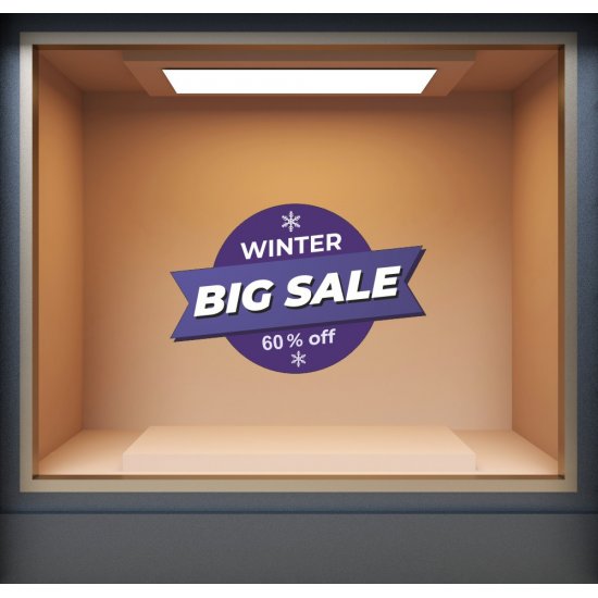 Shop Window Sticker - Winter Sales 20