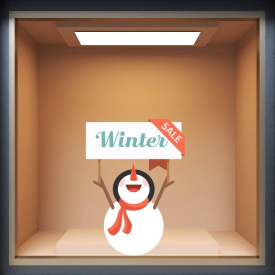 Shop Window Sticker - Winter Sales 20