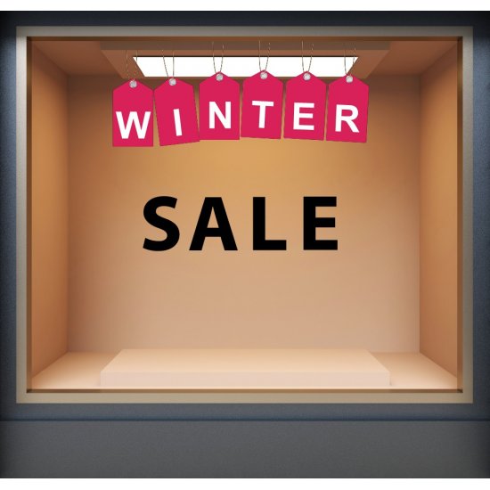 Shop Window Sticker - Winter Sales 22