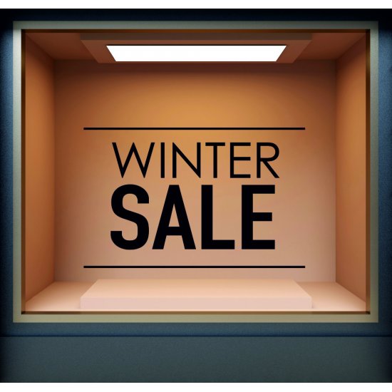 Shop Window Sticker - Winter Sales 24