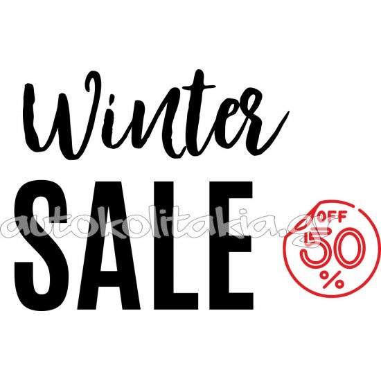 Shop Window Sticker - Winter Sales 25