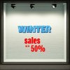 Shop Window Sticker - Winter Sales 30