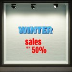 Shop Window Sticker - Winter Sales 30
