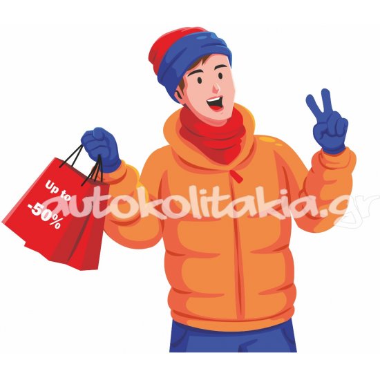 Αυτοκόλλητο χειμερινών εκπτώσεων - Εκπτώσεις 31