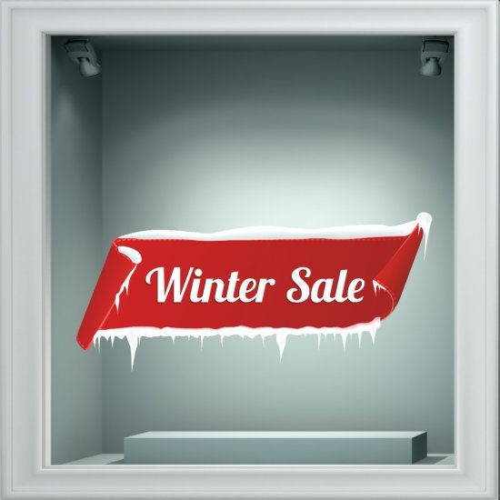 Αυτοκόλλητο χειμερινών εκπτώσεων - Χειμερινές Εκπτώσεις 9