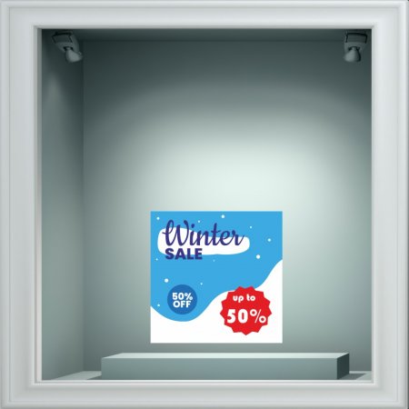 Αυτοκόλλητο χειμερινών εκπτώσεων - Εκπτώσεις 33