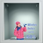 Αυτοκόλλητο χειμερινών εκπτώσεων - Εκπτώσεις 33