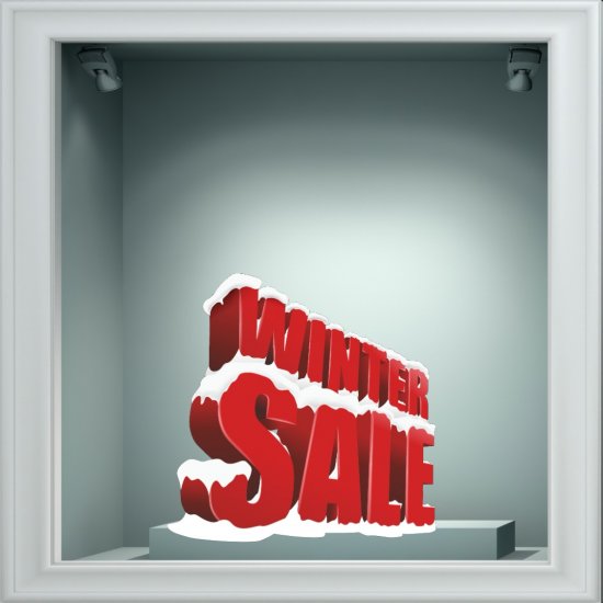 Αυτοκόλλητο χειμερινών εκπτώσεων - Εκπτώσεις 41