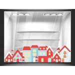 Χριστουγεννιάτικο Αυτοκόλλητο - Σπιτάκια